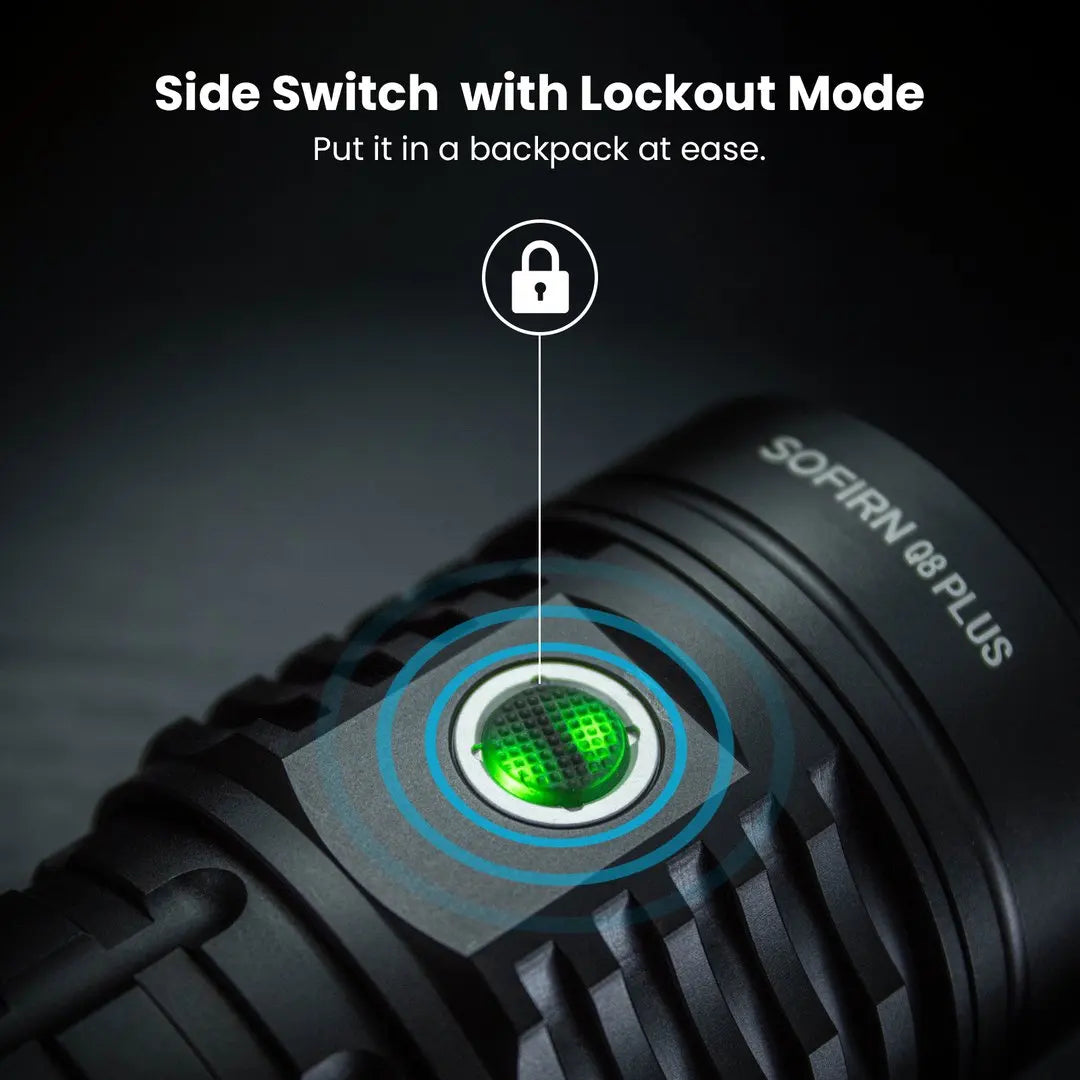 Sofirn Q8 Plus 16000lm LED Flashlight USB C Rechargeable