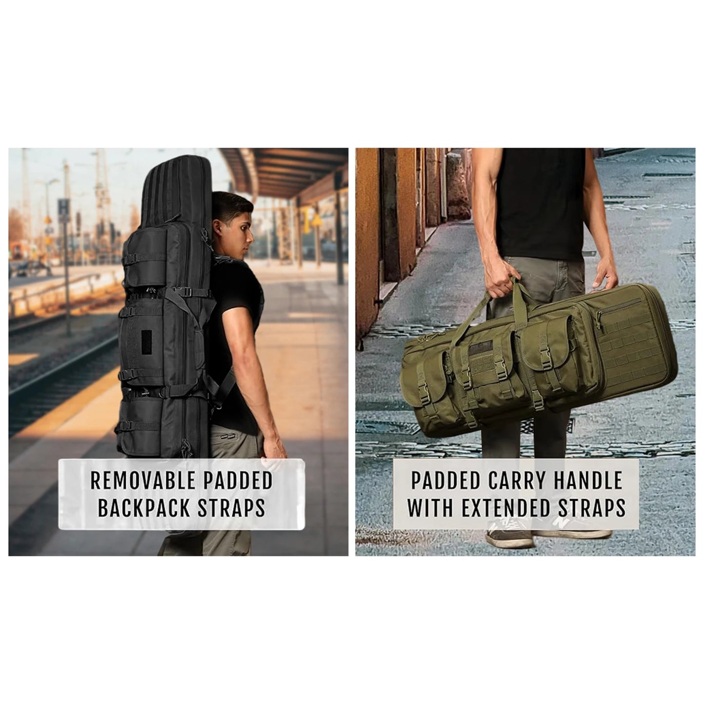 West Tune Tactical Double Long Gun Pack Pistol Case