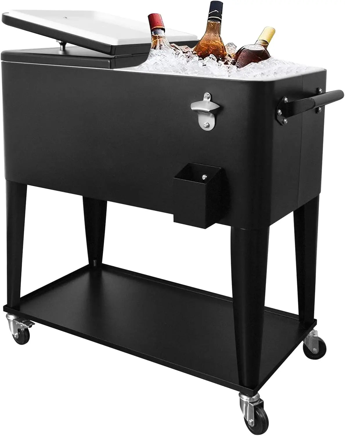 XMSJBuckets Coolers And Holders Rolling Cooler Cart For Outdoor Use