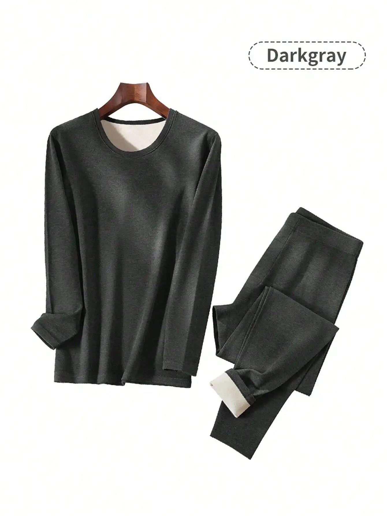 Thermal Underwear Set Cold Weather Two Piece Polyester
