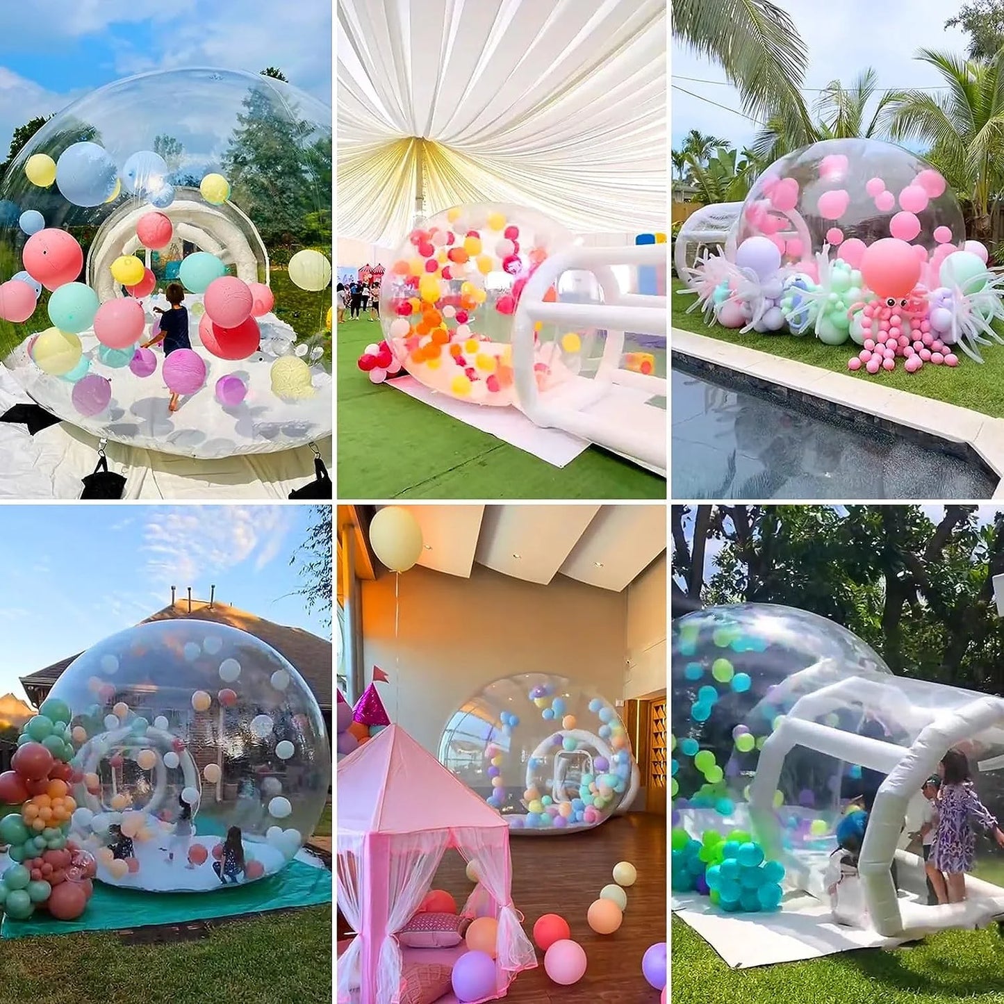 Ejia Inflatable Bubble House Tent With Blower For Parties