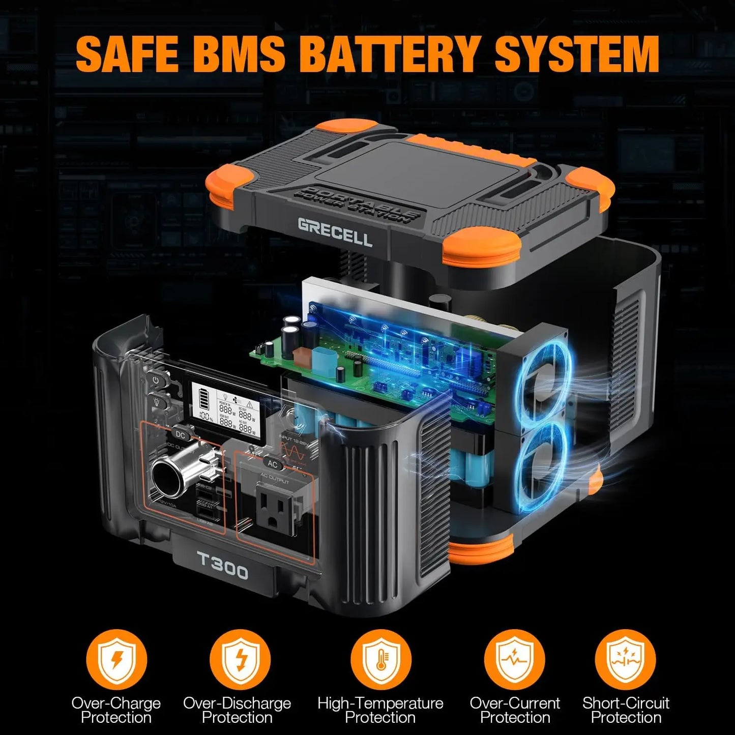 Portable Power Station 230Wh Solar Generator 330W Output
