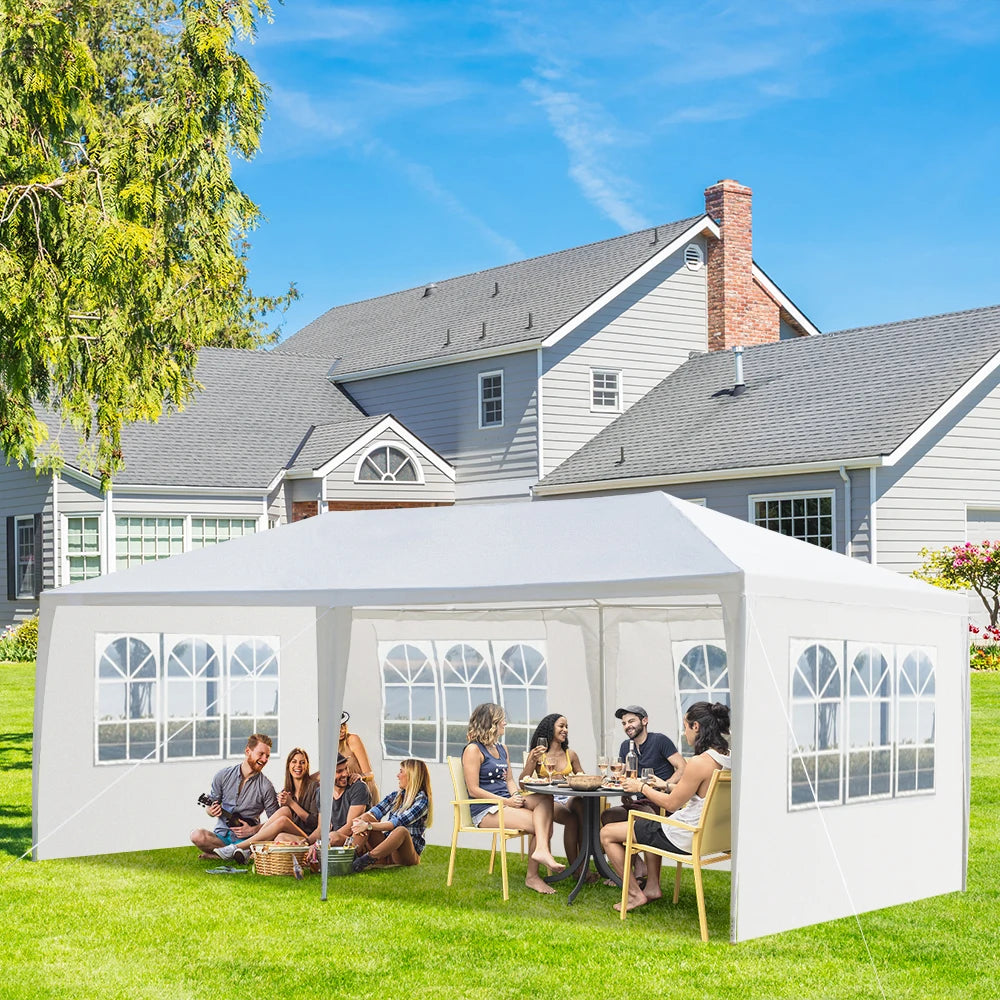 Outdoor Party Tent Waterproof Canopy With Removable Sidewalls Gazebo