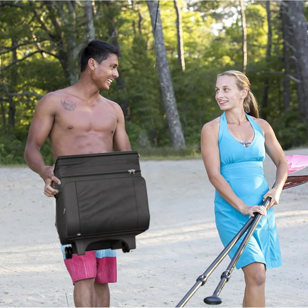 Rolling Cooler with Wheels and Handle 29L Insulated