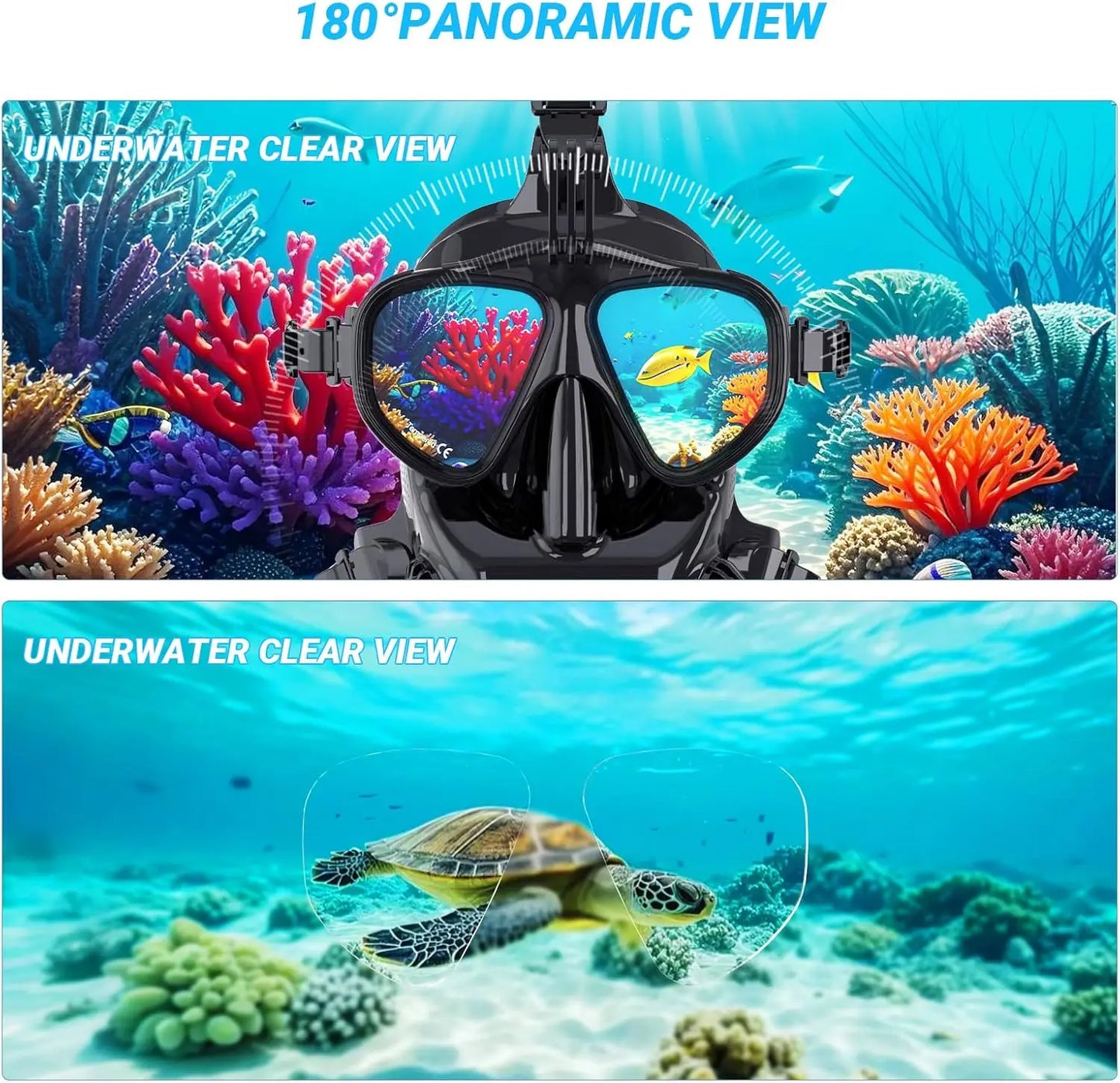 Hign-concerned Full Face Dive Mask For Diving Snorkeling