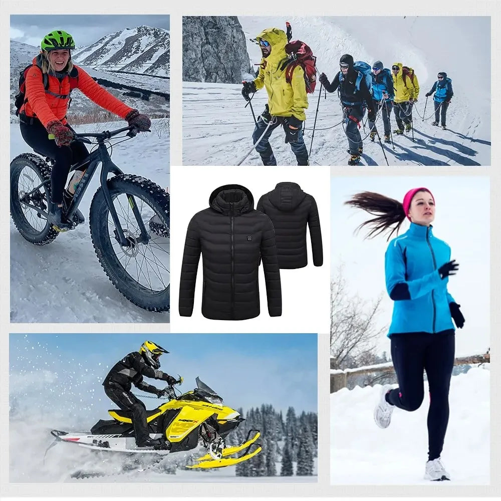 LEOSOXSCN Heated Jacket Vest USB Self Heating for Men and Women