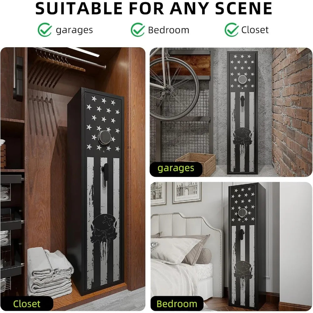 Six Gun Safe for Rifles and Pistols Large Capacity Cabinet