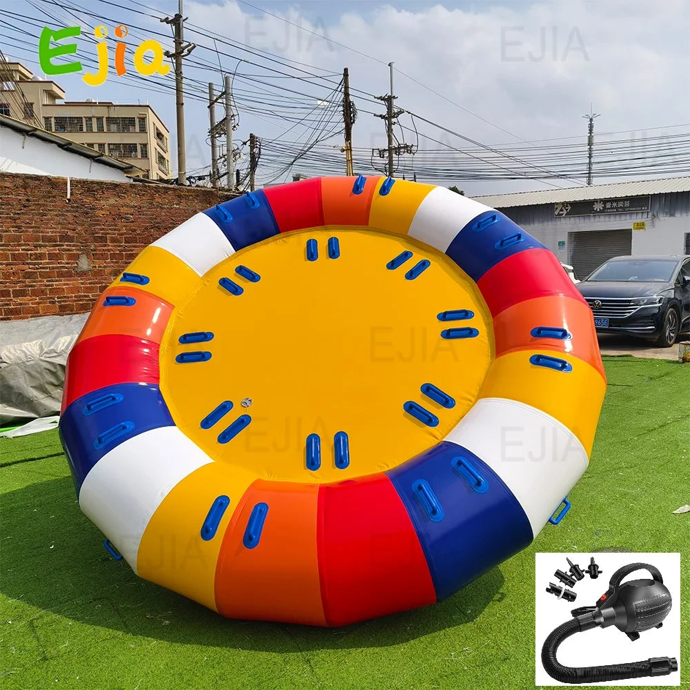 Ejia Outdoor Water Disco Boat Inflatable Towable Tube