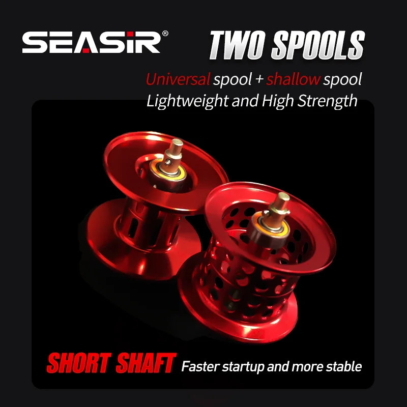 SeaSir Baitcasting Reel Ultralight Carbon Gear Ratio 7.3
