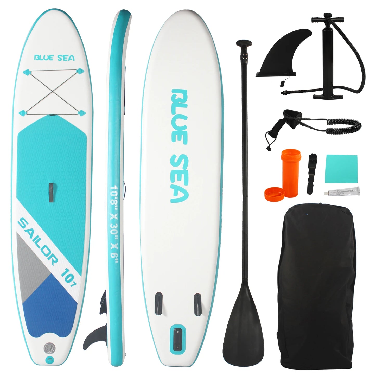 CADALENE Inflatable Stand Up Paddle Board Eco PVC Non Slip