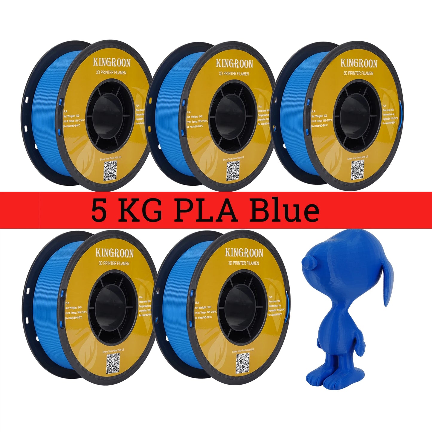 Kingroon PLA Filament 1.75mm For 3D Printers High Quality