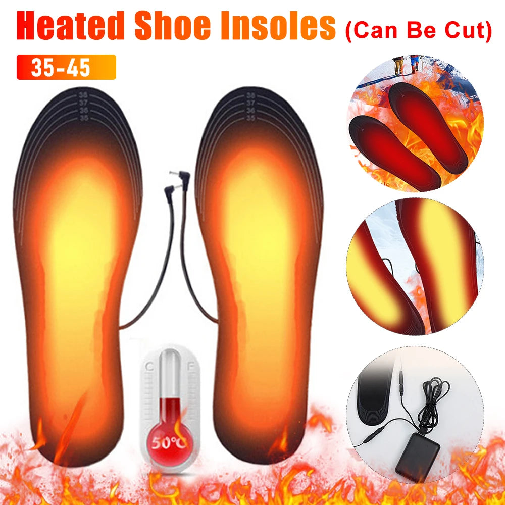 APWIKOGER USB Rechargeable Heated Insoles For Outdoor Use