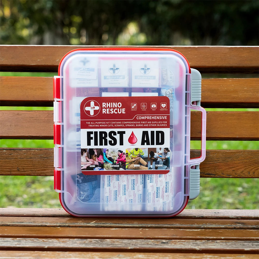Rhino Rescue All Purpose First Aid Kit For Home And Office