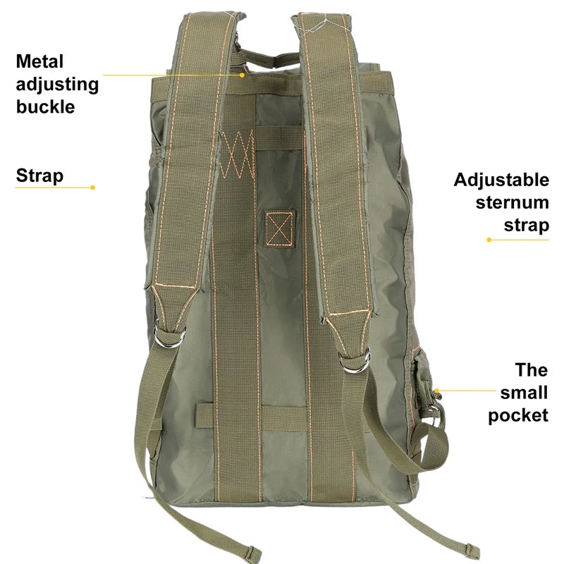 LQARMY Durable All Purpose Backpack Parachute Bag Outdoor