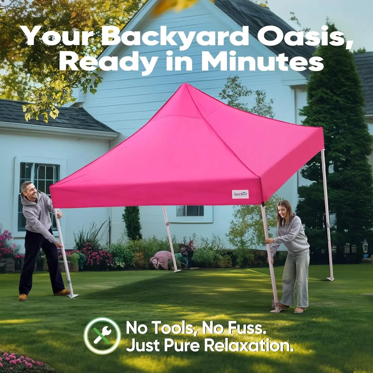 XMSJ Heavy Duty Pop Up Canopy Tent 800D Oxford Fabric