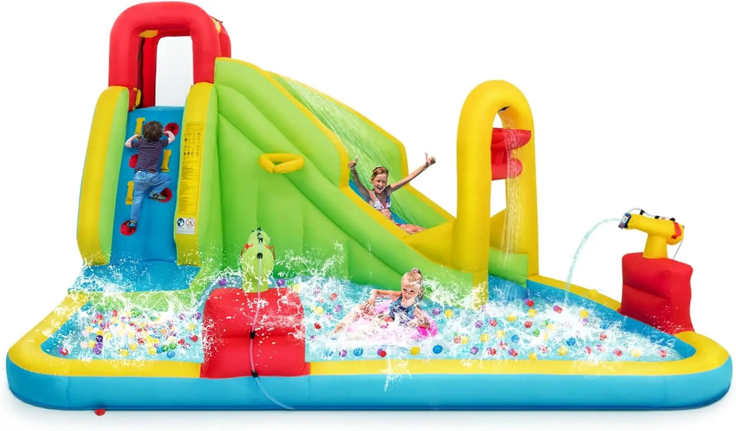 Hign-concerned Inflatable Water Slide 7-In-1 Backyard Park