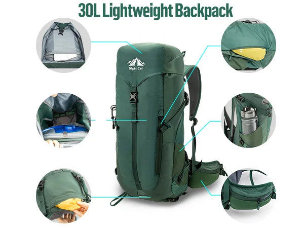 Night Cat Hiking Backpack Internal Frame Ultralight Gear