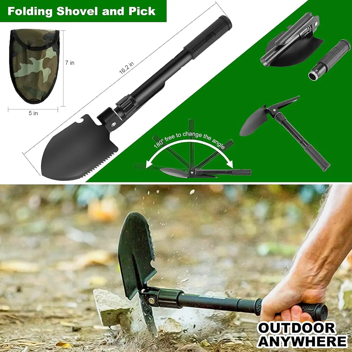 Survival Kit For Outdoor Emergency Gear With Molle Pouch Camping