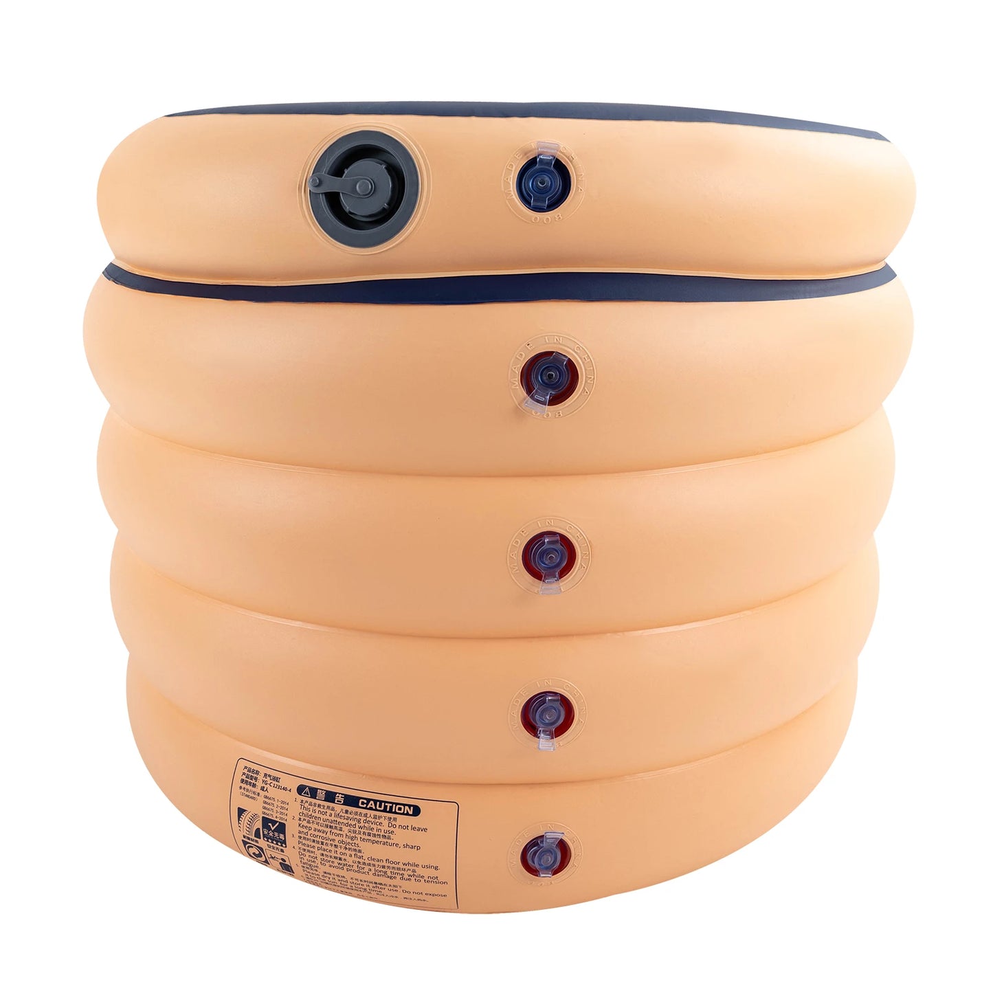 Hign-concerned Large Inflatable Pool 220 Lb Capacity With Ergonomic Backrest