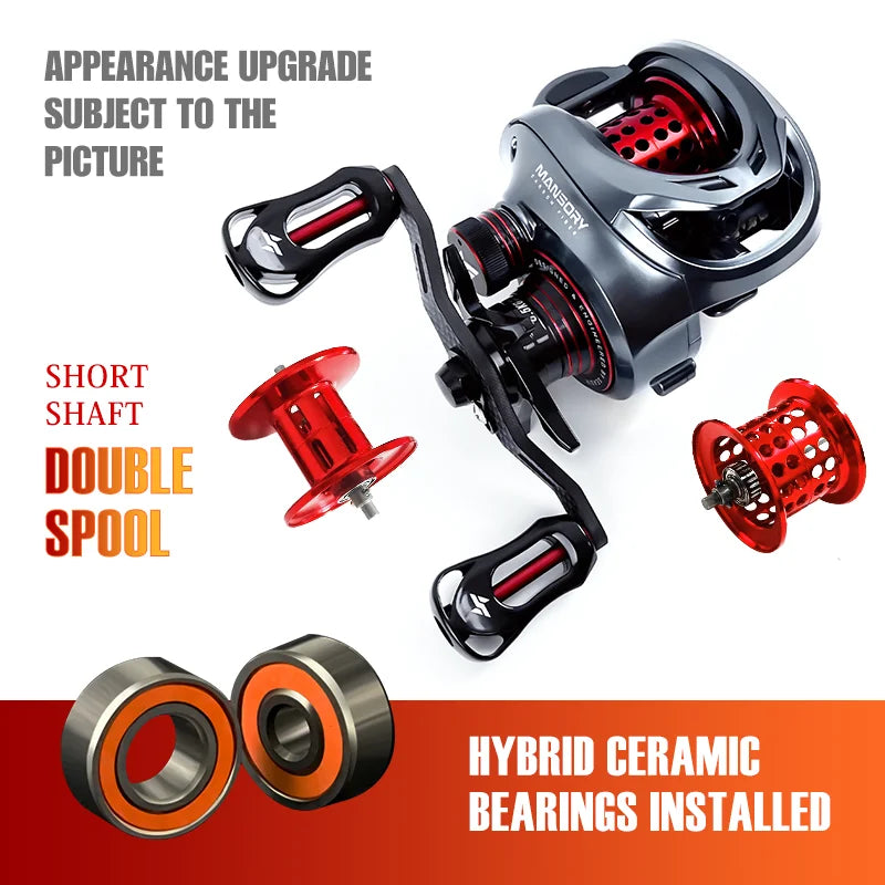 SeaSir Baitcasting Reel Ultralight Carbon Gear Ratio 7.3