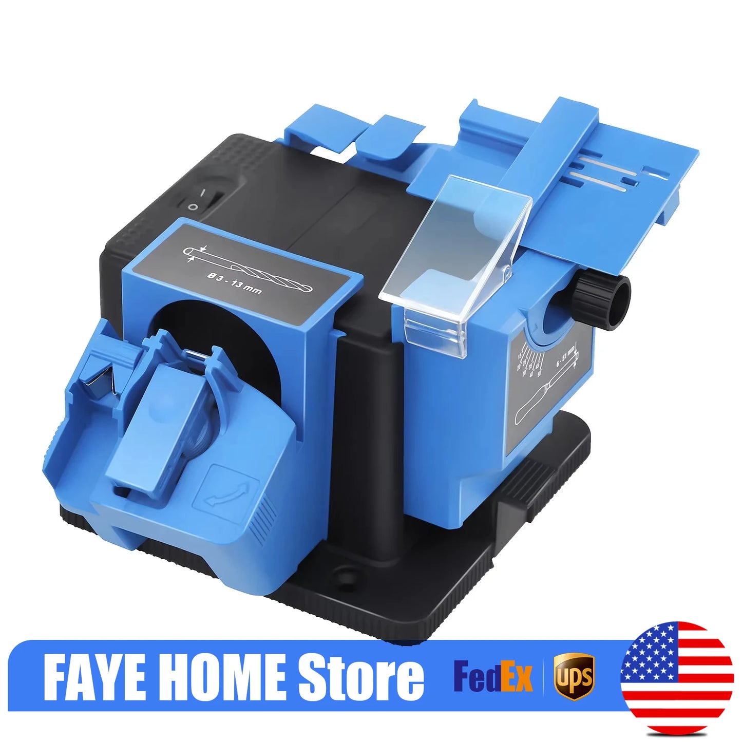 NONEDIY Drill Bit Grinding Machine Electric Sharpener 110V