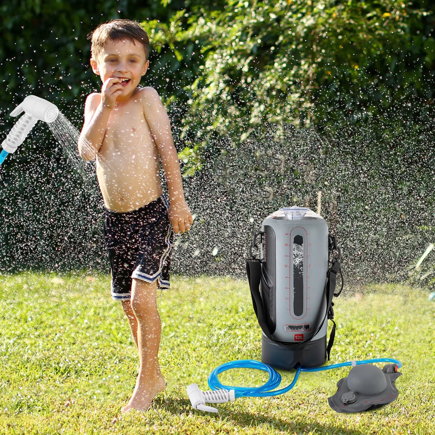 Portable Camp Shower With Pump For Outdoor Travel Hiking