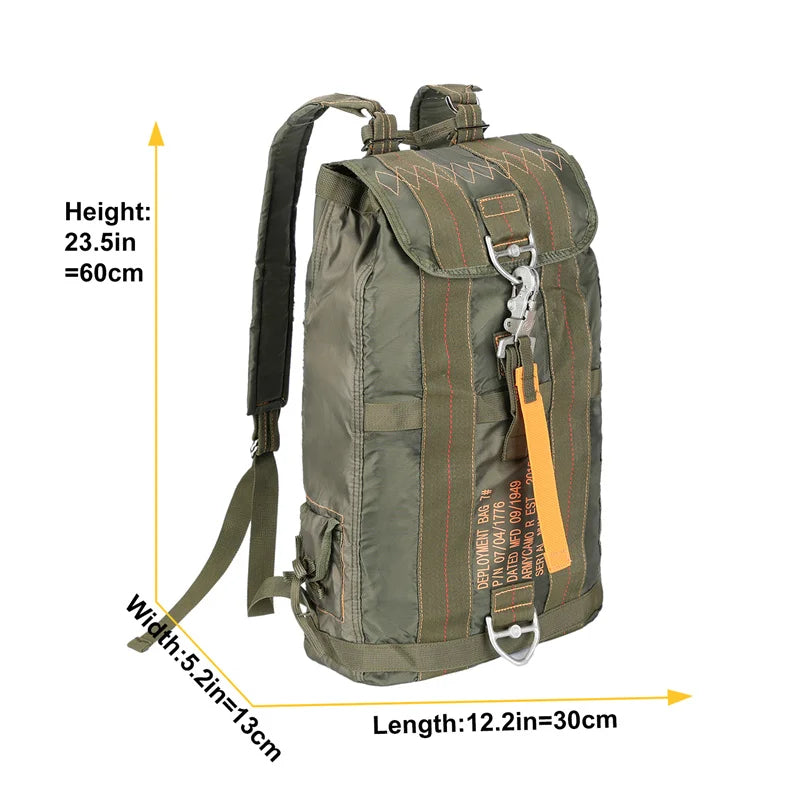 LQARMY Durable All Purpose Backpack Parachute Bag Outdoor