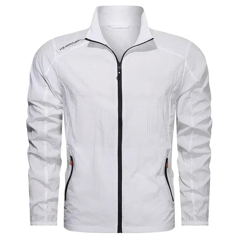 UPF100 Windbreaker For Men Lightweight Breathable Jacket