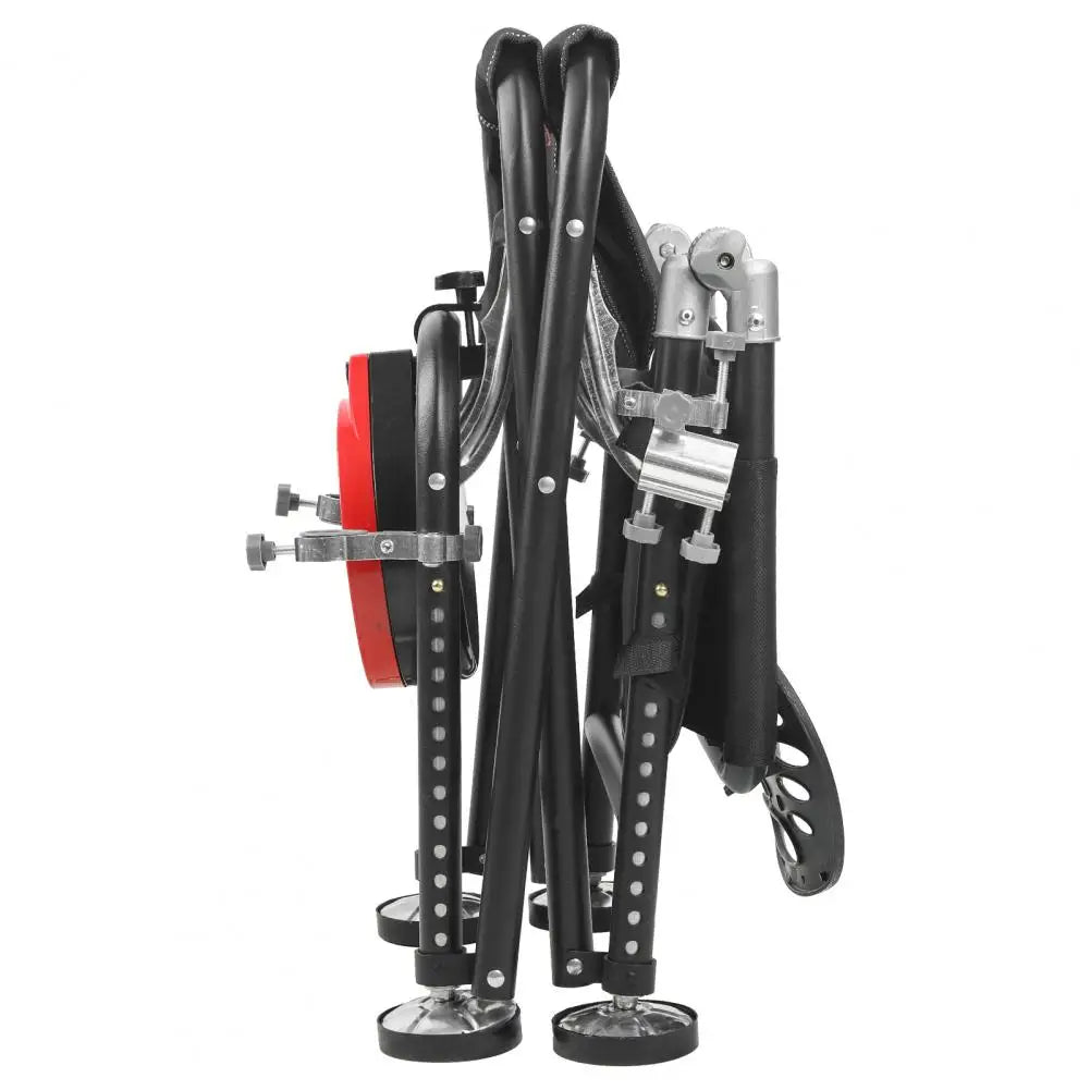 Fold Rise Fall Fishing Chair With Backrest Rod Holder