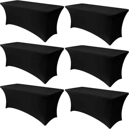 NONECN Spandex Table Covers 6 Pack For Rectangular Tables