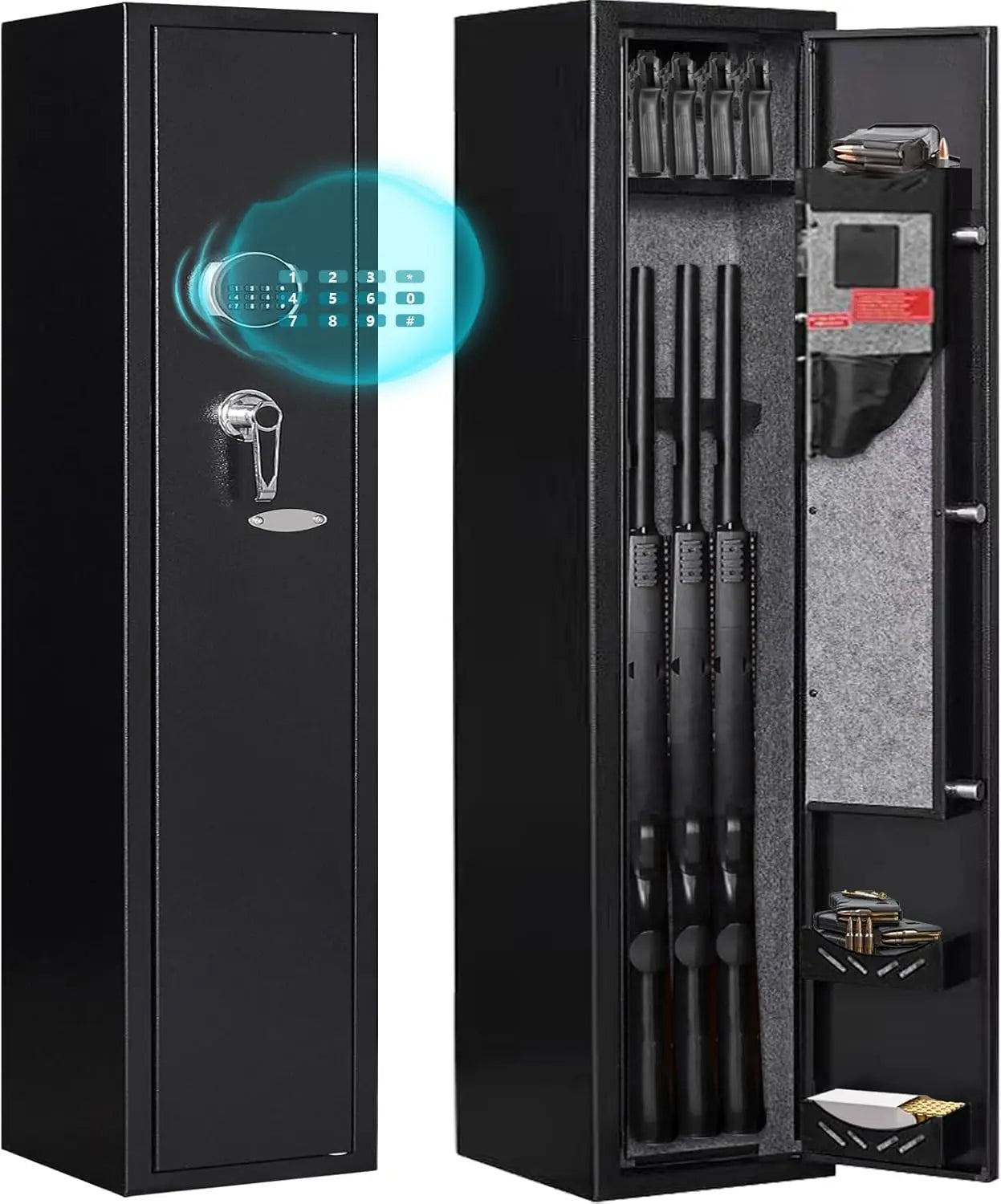 Two Gun Electronic Safe For Home Use Quick Access Cabinet