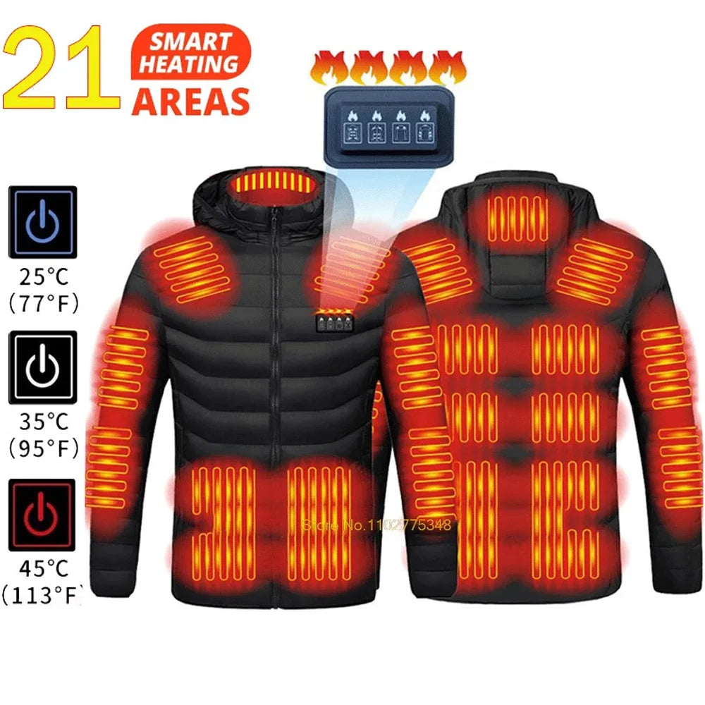 LEOSOXSCN Heated Jacket Vest USB Self Heating for Men and Women