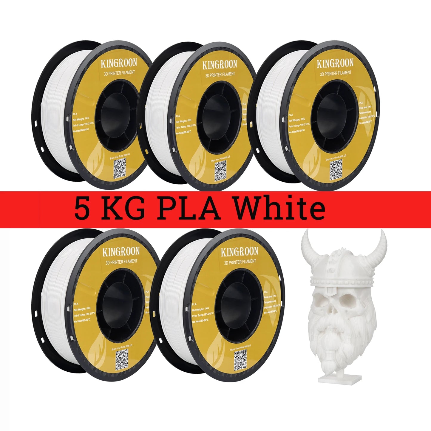 Kingroon PLA Filament 1.75mm For 3D Printers High Quality