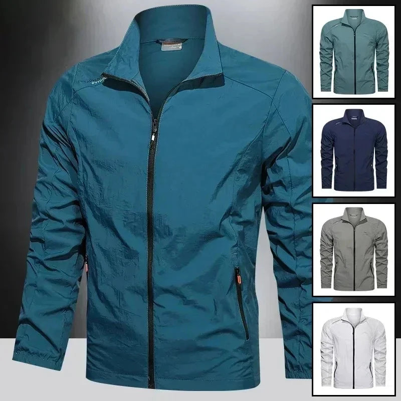 UPF100 Windbreaker For Men Lightweight Breathable Jacket