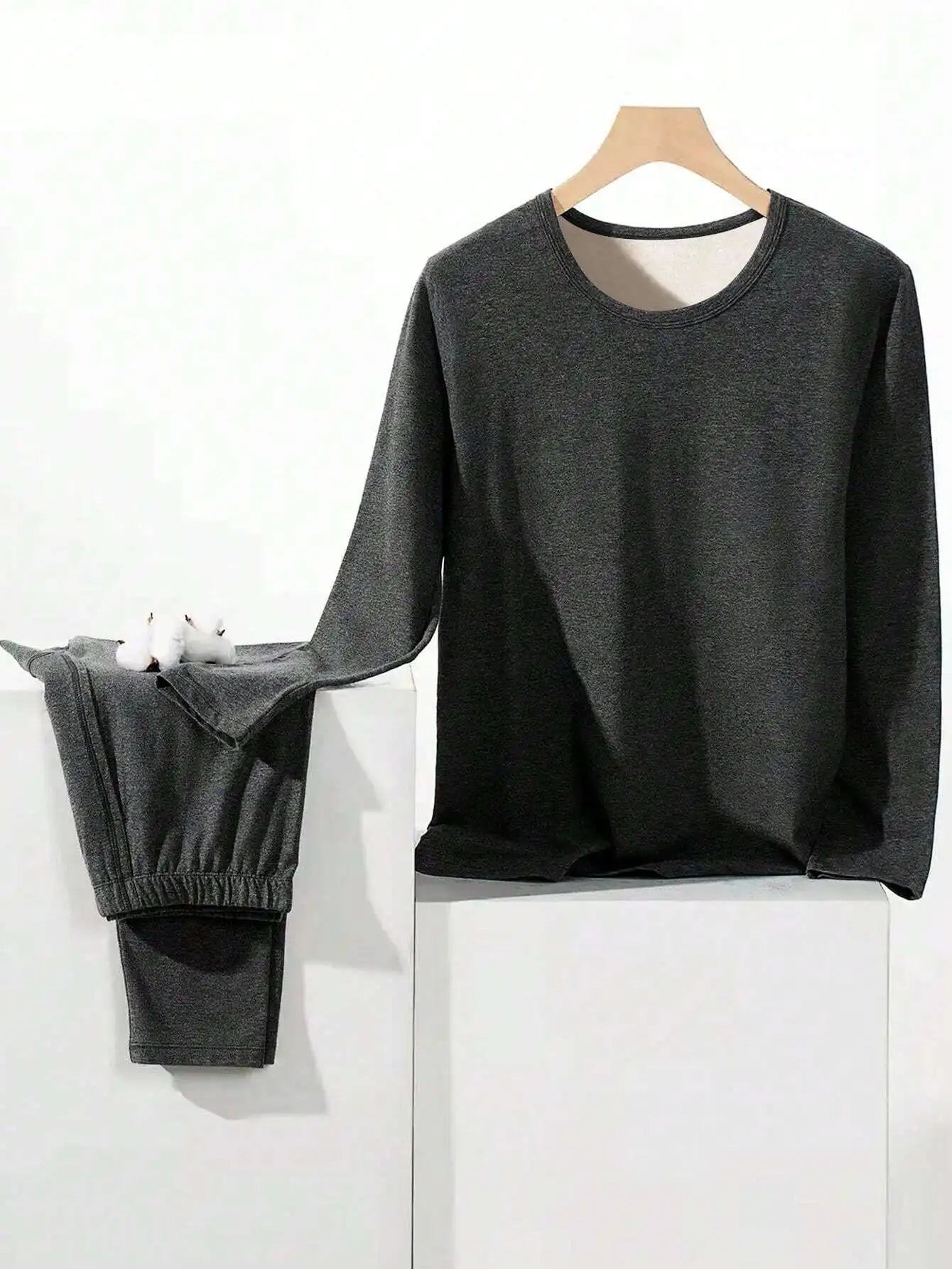Thermal Underwear Set Cold Weather Two Piece Polyester