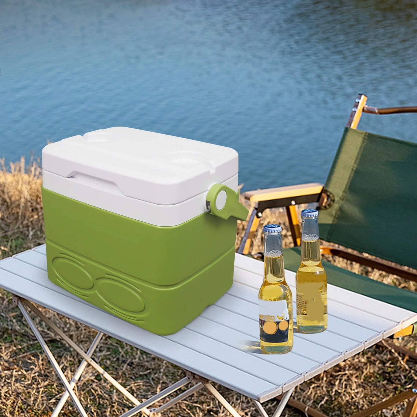 Hign-concerned Insulated Portable Camping Cooler With Handle