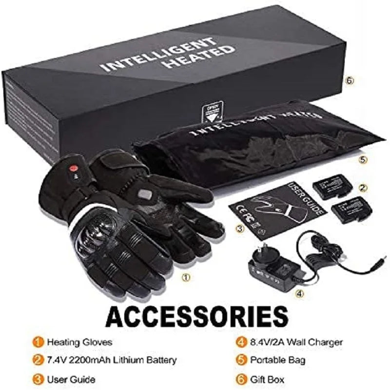 Savior Heat Winter Motorcycle Heated Gloves Waterproof