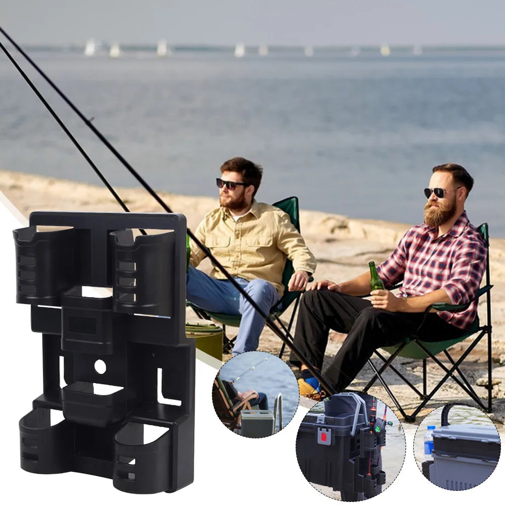 Shunmaii 3 In 1 Rod Stand Cup Holder Fishing Rod Rack