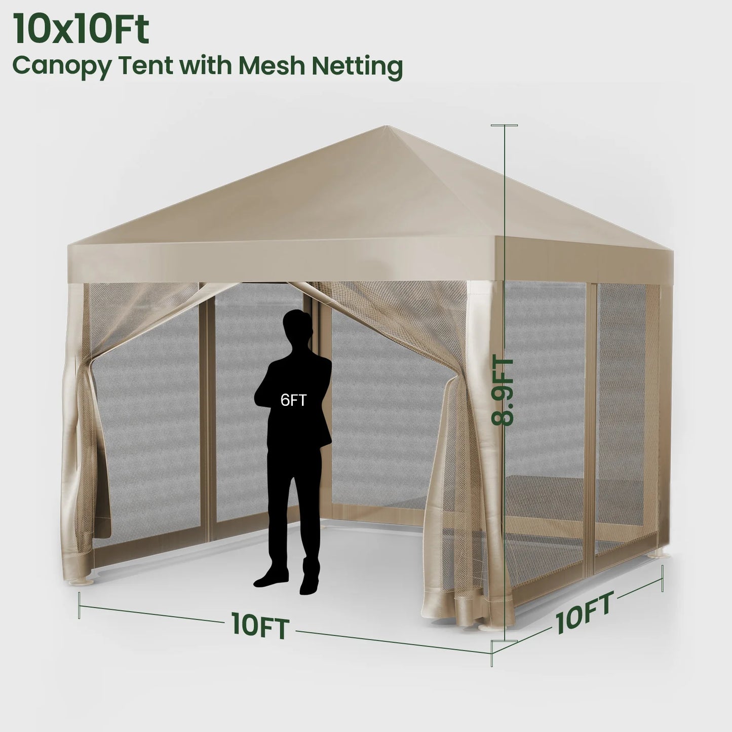 MORNGARDO Mosquito Net Gazebo Canopy for Outdoor Backyard Patio