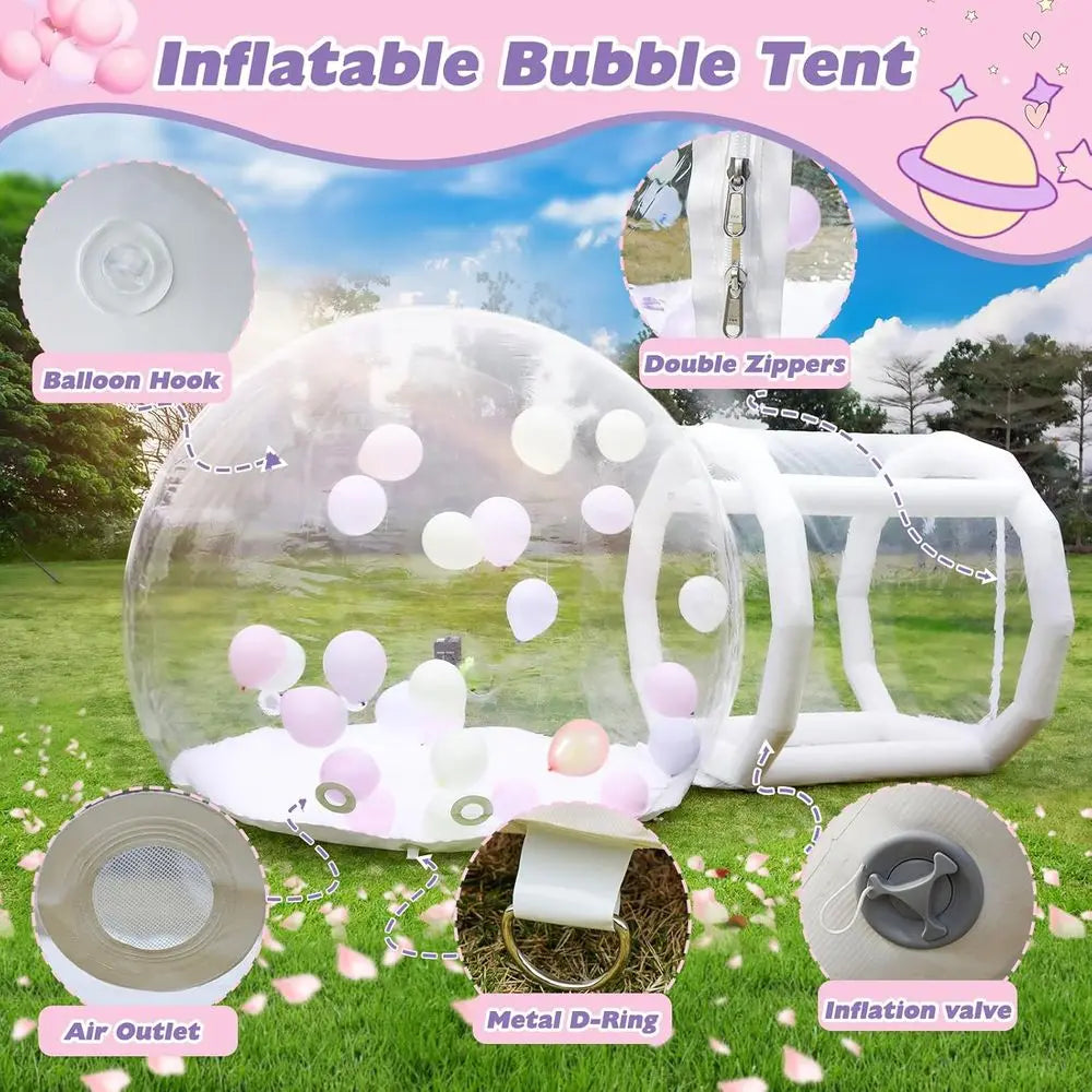 ZHUXIANG Inflatable Bubble Dome With Tunnel And Air Blower