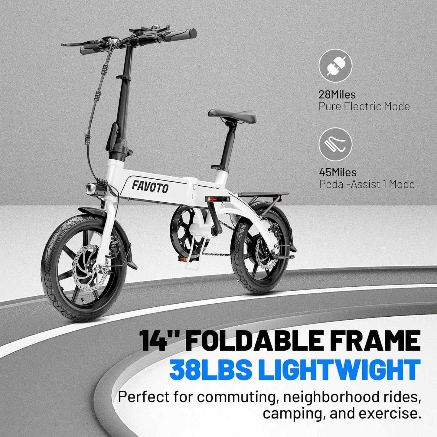 Electric Folding Ebike 500W 20MPH Compact Commuter for Adults