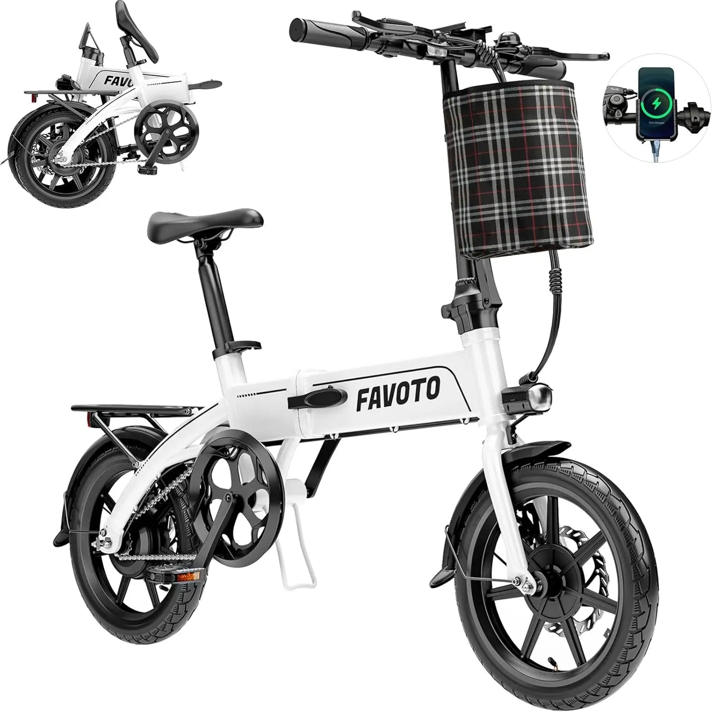 Electric Folding Ebike 500W 20MPH Compact Commuter for Adults