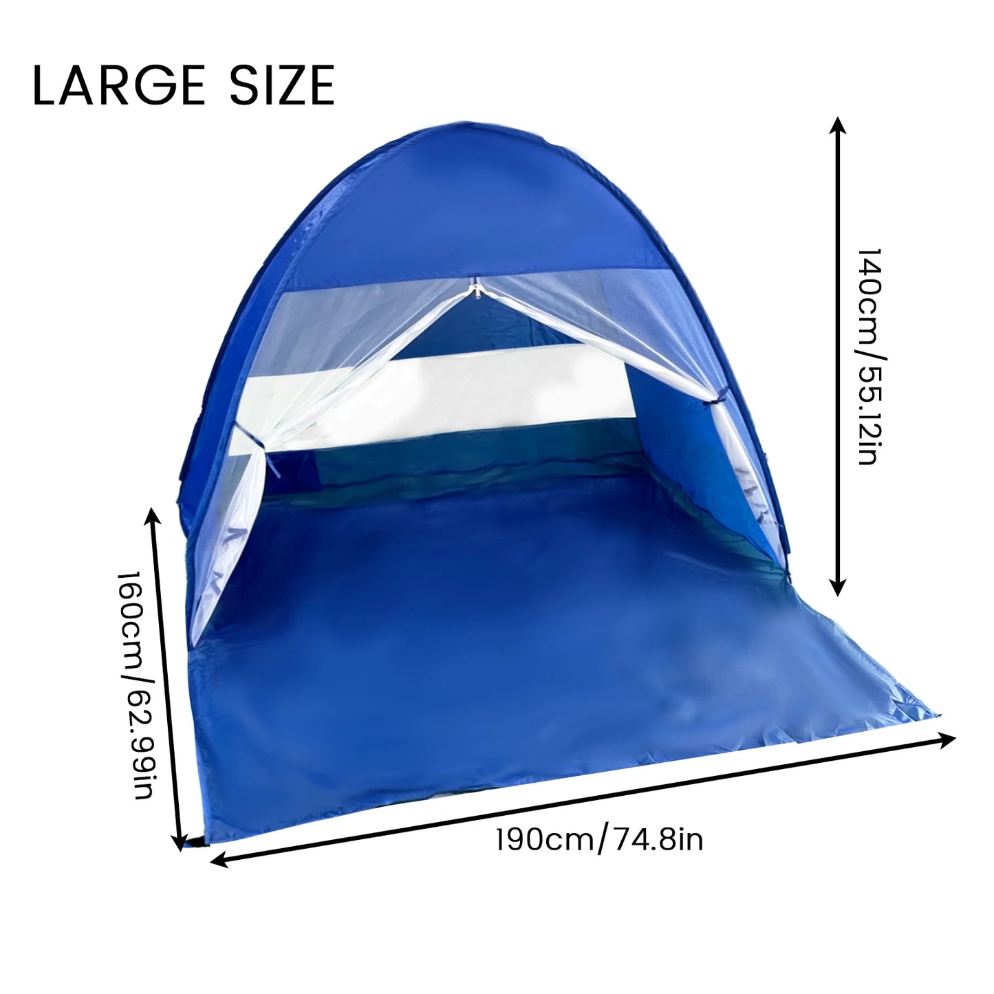 Building Pop Up Beach Tent With Handbag Compact Folding