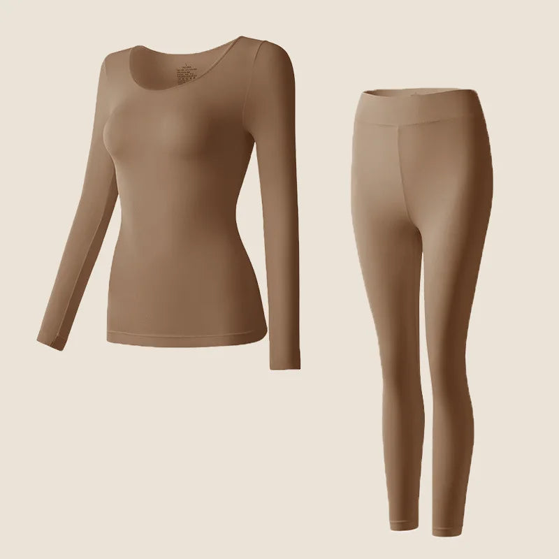 NONECN Womens Thermal Long Sleeve Bottoming Shirt Top