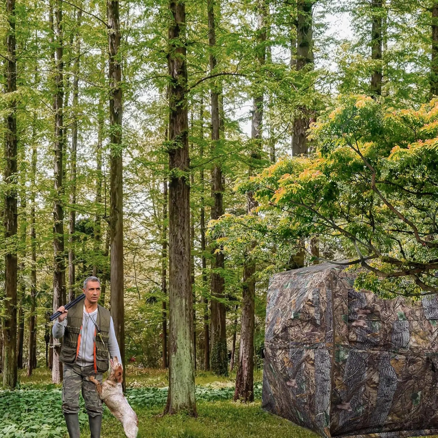 Hign Concerned Chemical Hunting Blind See Through Ground