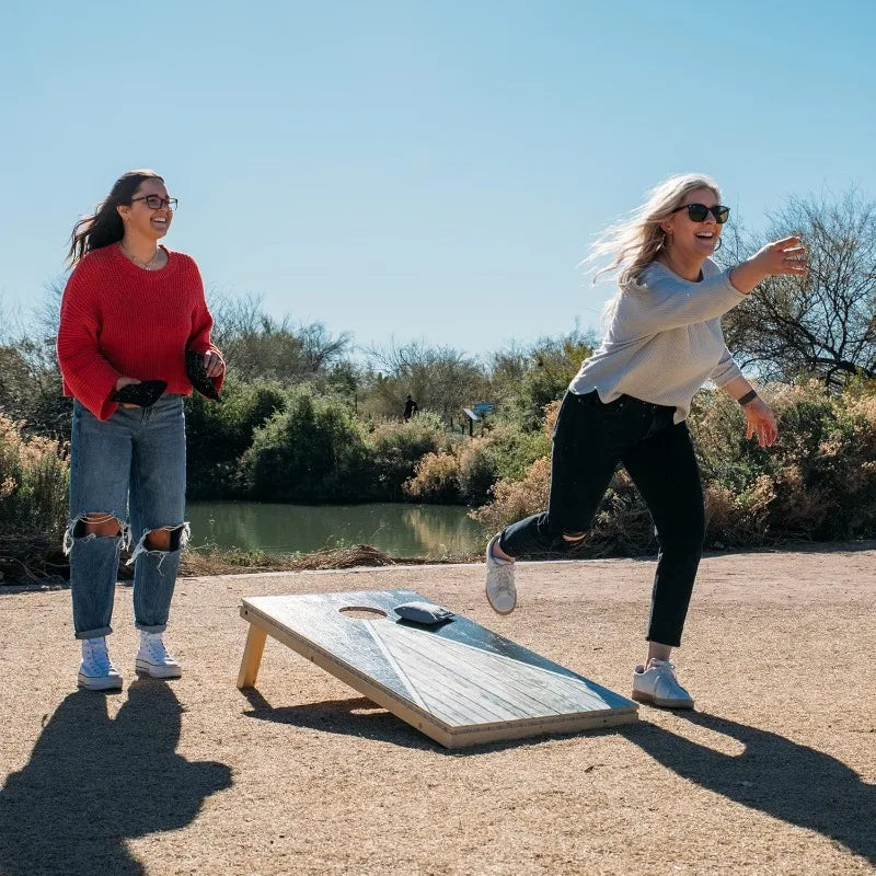 YTYIN Regulation Cornhole Boards Set With 8 Bean Bags
