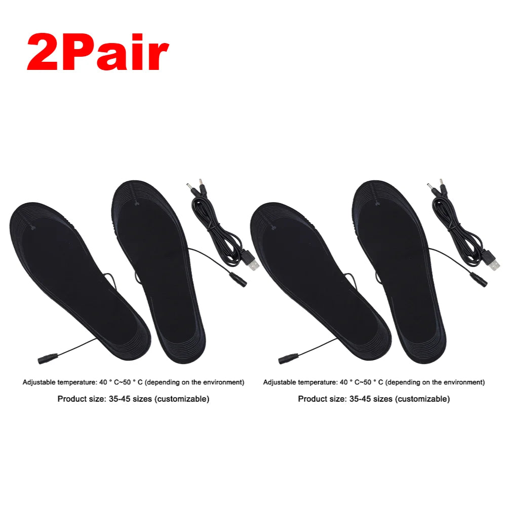 APWIKOGER USB Rechargeable Heated Insoles For Outdoor Use