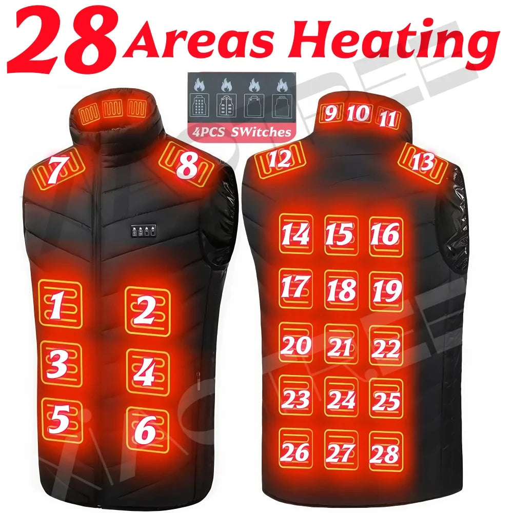 XIAOTREECN Heated Vest USB Electric Warmer for Men Women Camping