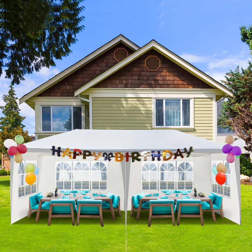 Outdoor Party Tent Waterproof Canopy With Removable Sidewalls Gazebo