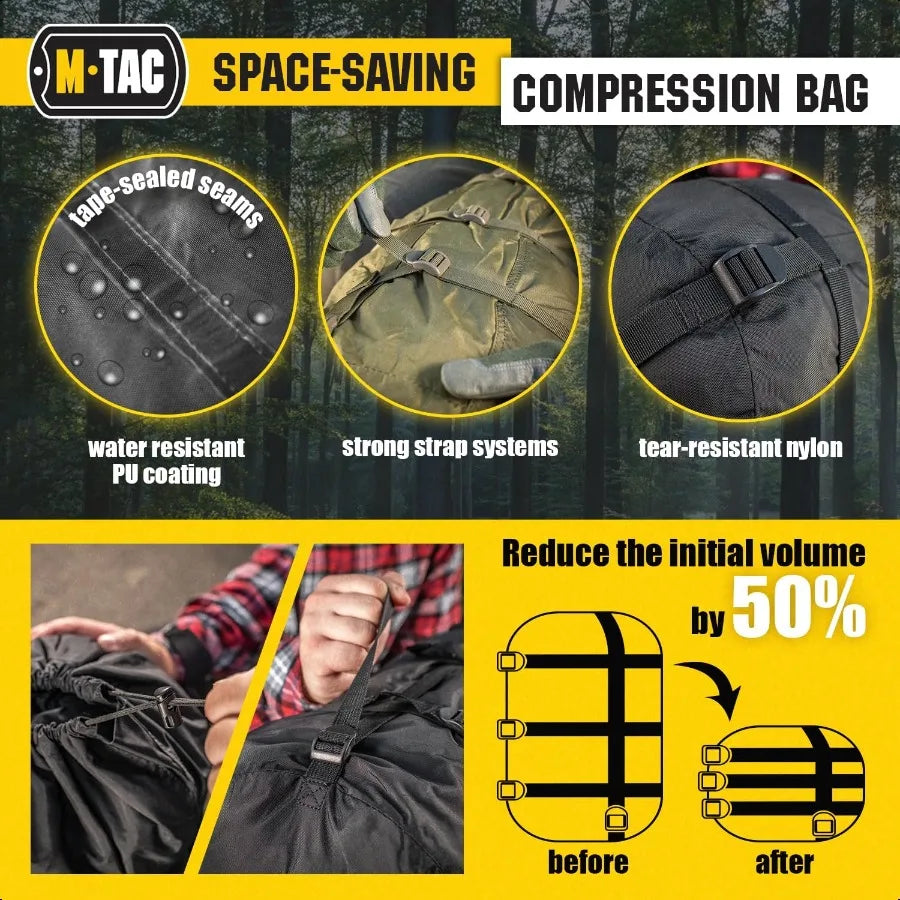Comprion Stuff Sack For Sleeping Bag Water Resistant Nylon
